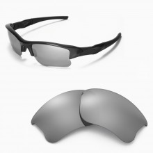 Walleva Titanium ISARC Polarized Replacement Lenses for Oakley Flak Jacket XLJ Sunglasses 
